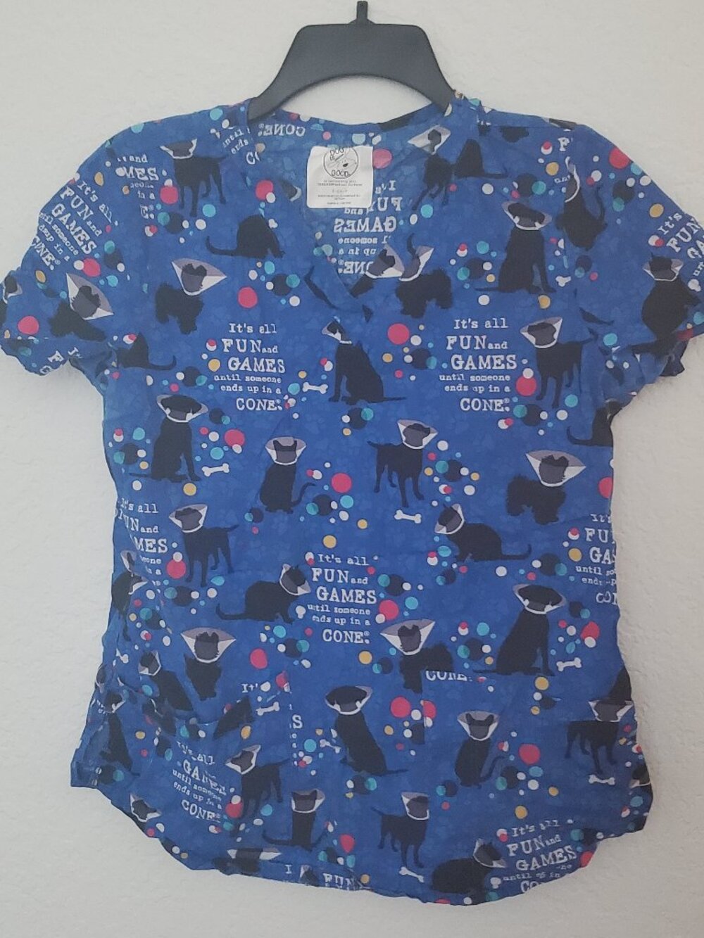 Dog is good - scrub top - Small